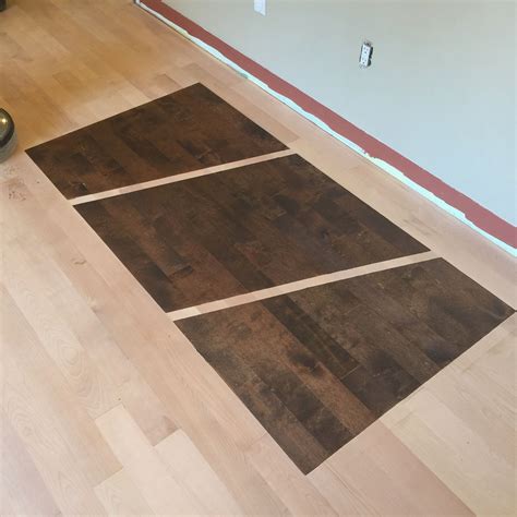 Stain Samples on Birch Hardwood Floor