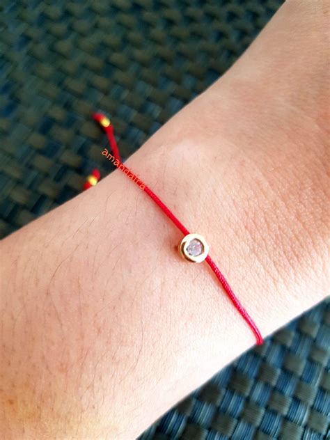 Red String Bracelet With Diamond at Barbara Fowler blog