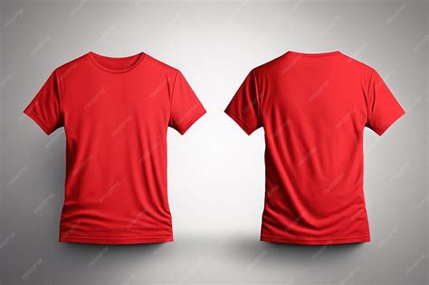 Red T Shirt Front And Back