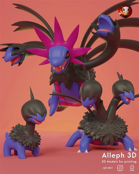 pokemon deino evolution pack 3D model 3D printable | CGTrader