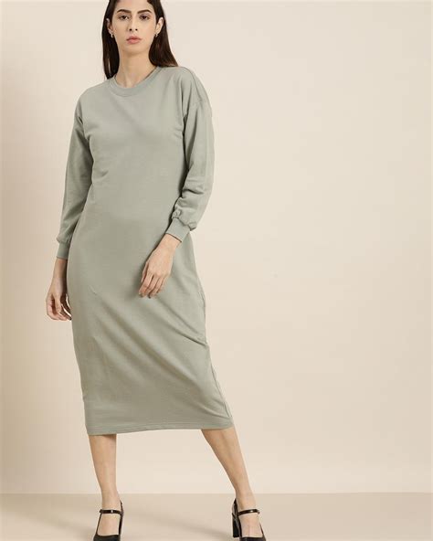 Buy Women's Grey Dress Online at Bewakoof