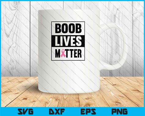 Boob Lives Matter Retro Breast Cancer SVG PNG Files – creativeusarts