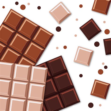 Chocolate bars. Realistic Chocolate Bar with Pieces. Milk, dark and ...