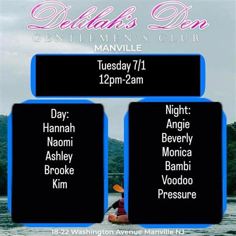 Delilahs Den Manville | Showtime Saturdays!! Come party with the ...