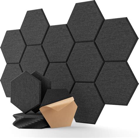 Amazon.com: Soundsbay Acoustic Panels, 12 Pack Hexagon Soundproof Wall ...