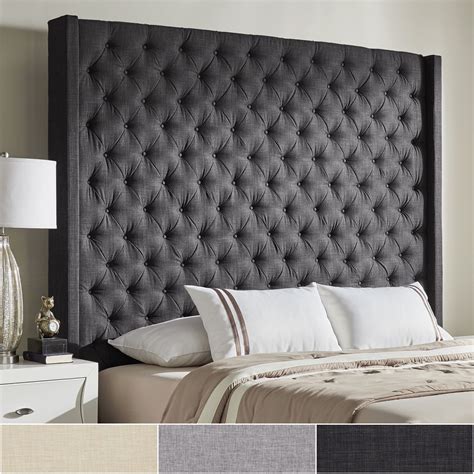 Naples Wingback Button Tufted Tall Headboards by iNSPIRE Q Artisan ...