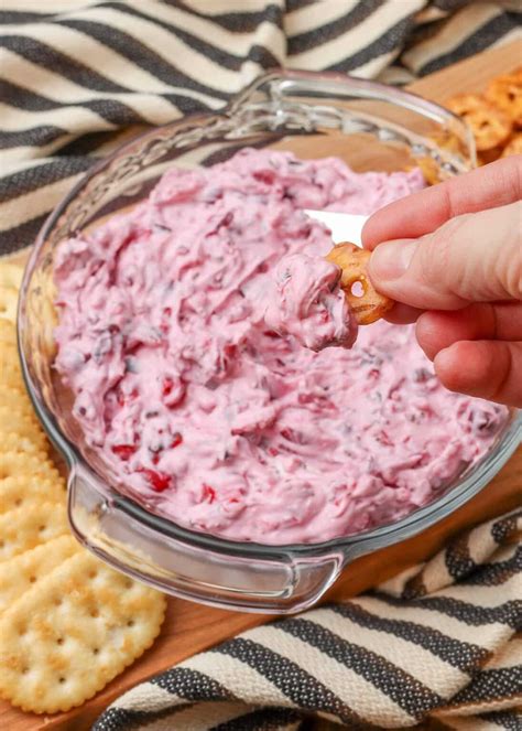 Creamy Cranberry Dip - Barefeet in the Kitchen