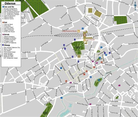 Large Odense Maps for Free Download and Print | High-Resolution and Detailed Maps