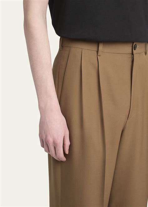 THE ROW Men's Holl Double-Pleated Pants - Bergdorf Goodman