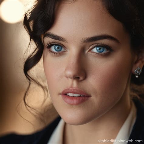realistic close-up photo of Jessica Brown Findlay | Stable Diffusion Online