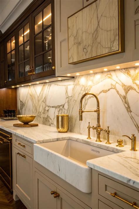 15+ Stunning Marble Backsplash Kitchen Ideas