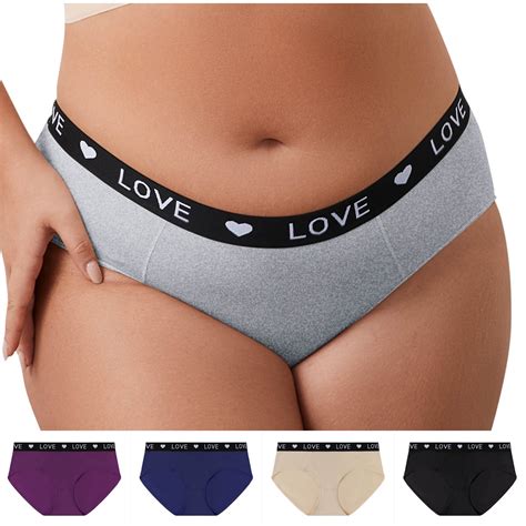 BiZtdJrK Sales of The Day Lightning, Plus Size Cotton Panties for Women ...