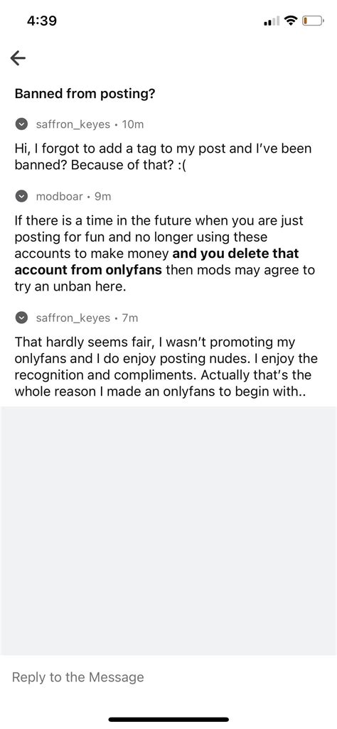 We can’t post to some subreddit because we have an onlyfans? I was banned from posting forever ...