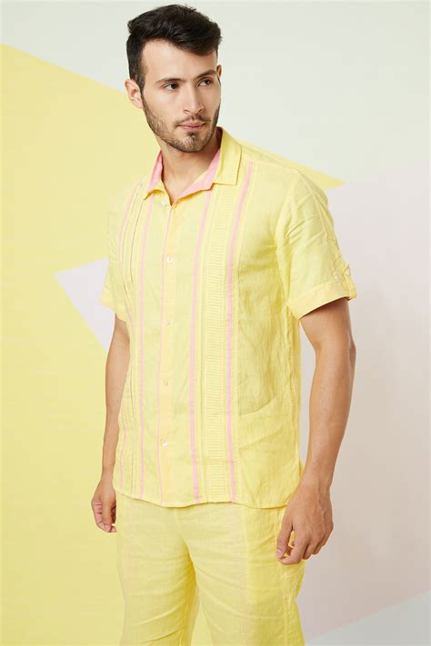 Yellow Linen Shirt