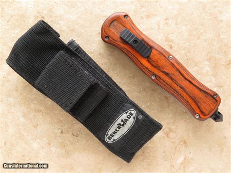 Benchmade Infidel Wood Handle Automatic Tactical OTF Knife