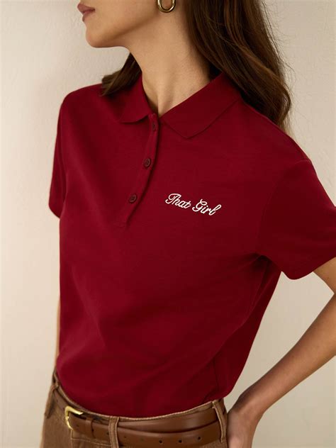 Kersey polo with embroidery :: LICHI - Online fashion store