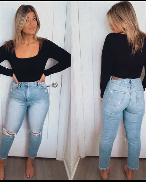AE Stretch Ripped Curvy Mom Jean curated on LTK | Curvy casual outfits ...