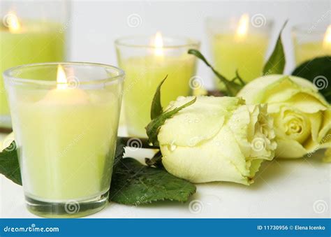 Rose and candles stock photo. Image of candle, beautiful - 11730956