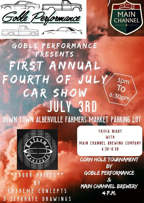 Family Friendly Car Show and Corn Hole Tournament at Main Channel ...