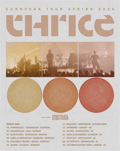 Tour dates 2026 | Mycausewaycafe.com