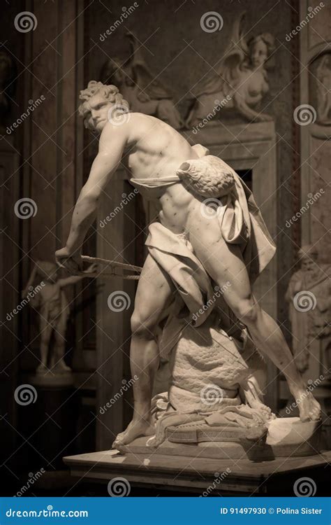 Marble Sculpture David by Gian Lorenzo Bernini Editorial Image - Image ...