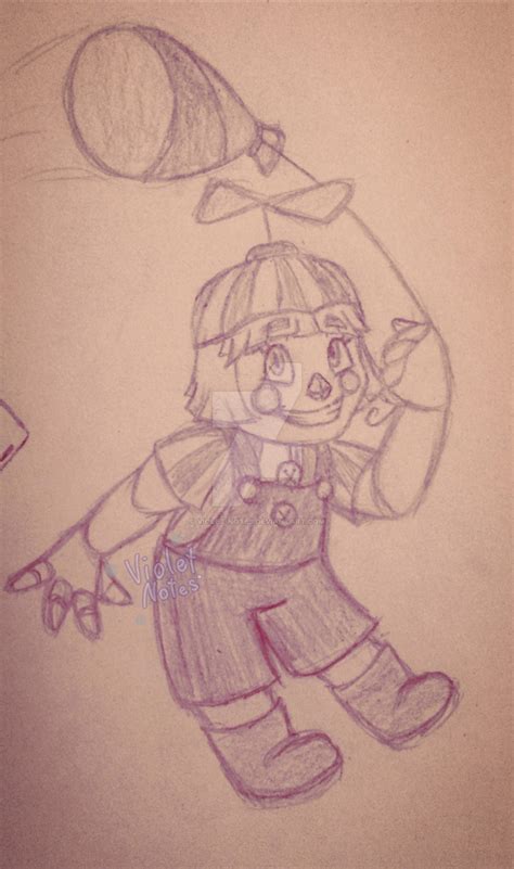 [Fnaf 2] Balloon Girl/JJ 'Sketch' by Violet-notes on DeviantArt