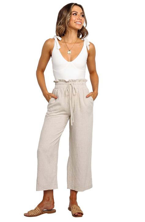Petal & Pup Hawthorne Linen Blend Wide Leg Crop Pants | Nordstrom ...