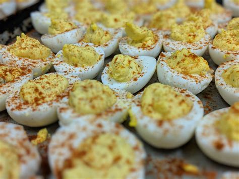 Deviled eggs made to order from Chomp food truck’s catering menu. Find ...