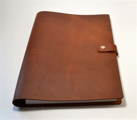 A4 Leather ring binders | Leather 3 ring binder, Leather document ...