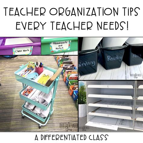 Teacher Organization Tips Every Teacher Needs - A Differentiated Class
