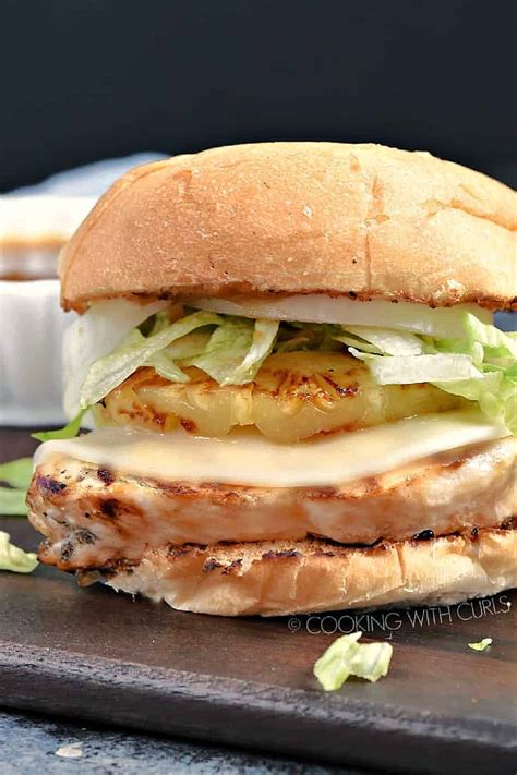 Teriyaki Chicken Sandwich - Cooking with Curls