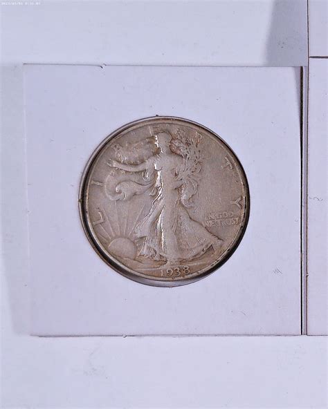 KEY DATE 1938-D Silver Walking Liberty Half Dollar | Property Room