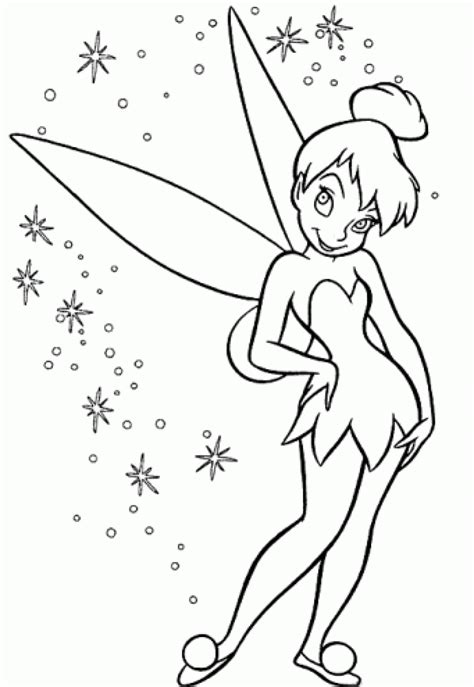 Coloring Pages: Tinkerbell Coloring Pages and Clip Art Free and Printable