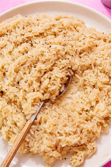 Easy Rice With Chicken Broth and Butter – Beat The Budget