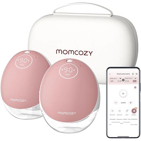 Bomba Extratora Dupla de Leite Elétrica Momcozy M9 Mobile Flow Hands F ...