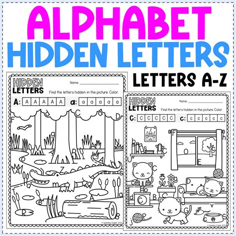 Hidden Letter Coloring Pages [2025]