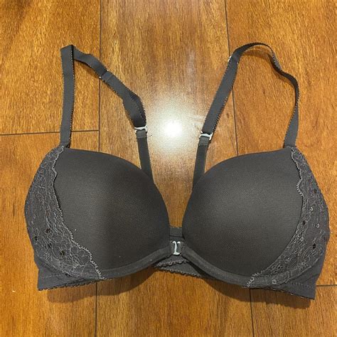 Aerie Grey Lace Push Up Bra Women’s (34A) Cute &... - Depop