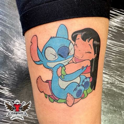 Lilo Y Stitch Tattoos Vibrant Disco Stitch Tattoo: A Colorful Disney