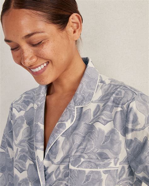 Organic Cotton Poplin Botanical Sleep Shirt | Haven Well Within
