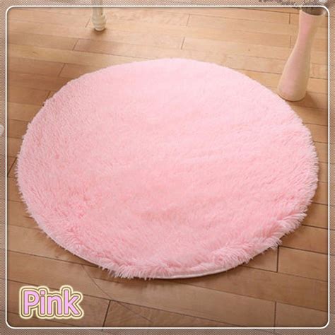 FUTATA Plush Shaggy Area Rugs Round Carpet Fluffy Small Floor Mat ...