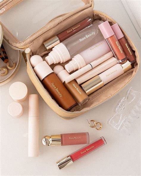 rare beauty via Instagram (03/19) | Makeup bag essentials, Aesthetic ...