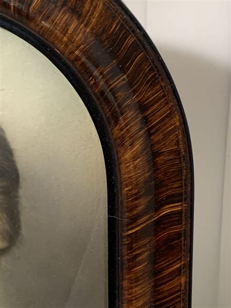 Vintage Hand Touched Photo Portrait of a Lady in Convex Bubble Glass ...