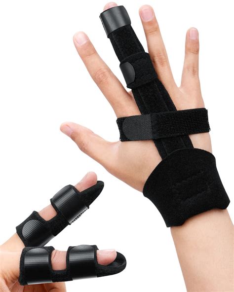 Amazon.com: Golbylicc 3PC Trigger Finger Splints Adjustable Hand Splints for Straightening ...