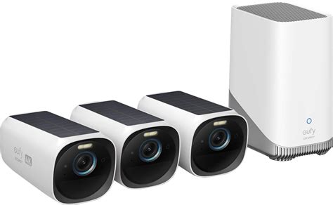 eufy Security – eufyCam 3 3-Camera Indoor/Outdoor Wireless 4K Security System – White – Sansujyuku