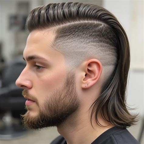 17 Sharp and Edgy Faded Mullets for Men's Hair - Hair Style Inspirations