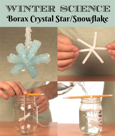 Borax Crystal Star/Snowflake Winter and Christmas STEM Experiment! the ...