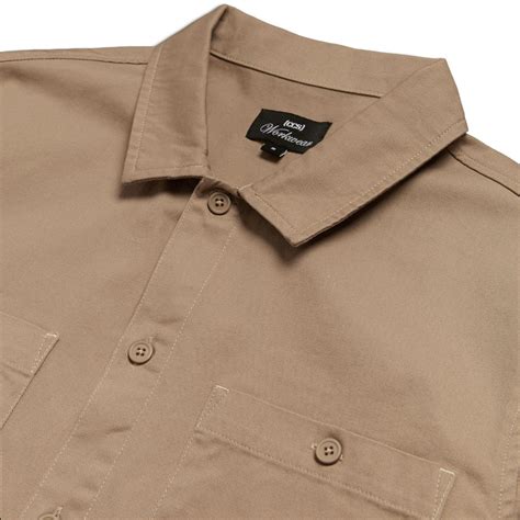 CCS Custom Embroidered Work Shirt - Khaki