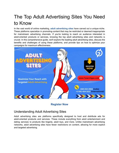 PPT - Adult Advertising Sites _ Adult entertainment marketing _ Adult ...