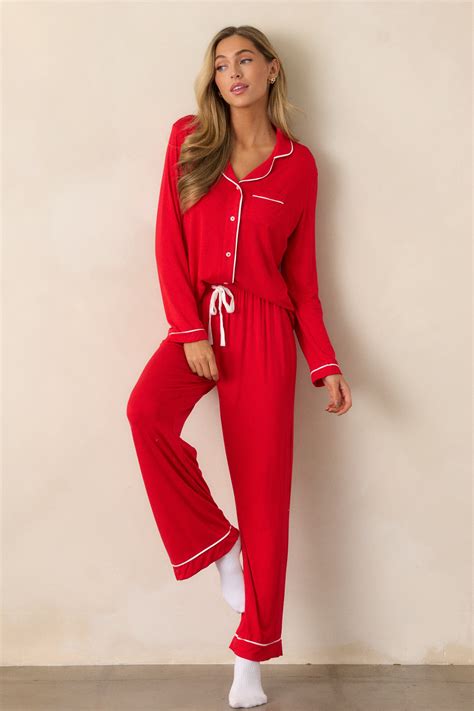 Red Pajama Pants - All Pajamas | Red Dress