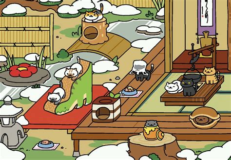 Playing in the snow | Neko atsume kitty collector, Neko atsume, Neko
